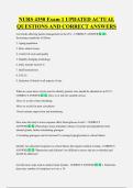 NURS 4350 Exam 1 UPDATED ACTUAL  QUESTIONS AND CORRECT ANSWERS