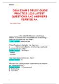 DBIA EXAM2STUDYGUIDE PRACTICE 2026 LATEST QUESTIONS AND ANSWERS VERIFIED A&plus;&period;