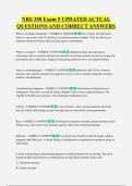 NRS 350 Exam 5 UPDATED ACTUAL  QUESTIONS AND CORRECT ANSWERS