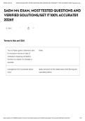 SAEM M4 EXAM&comma; MOST TESTED QUESTIONS AND VERIFIED SOLUTIONS&sol;GET IT 100&percnt; ACCURATE&excl;&excl; 2026&excl;&excl;