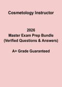 Cosmetology Instructor Exam Study Guide &vert; Certification Prep 2026