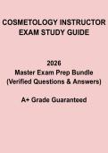 Cosmetology Instructor Exam Study Guide PDF &vert; Licensing Prep 2026