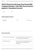 WOCN Wound Care RN Exam Prep Newest 2026 Complete Questions &vert; With 100&percnt; Correct Answers graded A&plus; Guaranteed Success&excl;&excl;