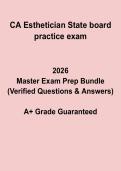 California Esthetician State Board Practice Exam &vert; Study Guide 2026