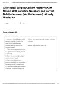 ATI Medical Surgical Content Mastery EXAM Newest 2026 Complete Questions and Correct Detailed Answers &lpar;Verified Answers&rpar; &vert;Already Graded A&plus;