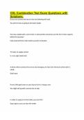 CDL Combination Test Exam Questions with Solutions&period;