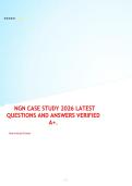 NGN CASE STUDY 2026 LATEST QUESTIONS AND ANSWERS VERIFIED A&plus;&period;
