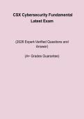 CSX Cybersecurity Fundamental Exam Questions &ndash; Practice Test&comma; Answers and Study Guide PDF