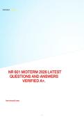 NR601MIDTERM2026LATEST QUESTIONSANDANSWERS VERIFIED A&plus;&period;
