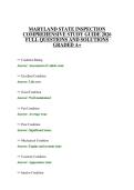 MARYLAND STATE INSPECTION PRACTICE EXAMINATION 2026 QUESTIONS WITH ANSWERS GRADED A&plus;