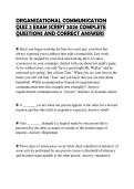 ORGANIZATIONAL COMMUNICATION QUIZ 2 EXAM SCRIPT 2026 COMPLETE QUESTIONS AND CORRECT ANSWERS