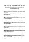 MARYLAND STATE INSPECTION CERTIFICATION SCRIPT 2026 QUESTIONS WITH SOLUTIONS GRADED A&plus;