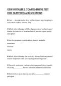 OSSF INSTALLER 2 COMPREHENSIVE TEST 2026 QUESTIONS AND SOLUTIONS