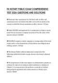 PA NOTARY PUBLIC EXAM COMPREHENSIVE TEST 2026 QUESTIONS AND SOLUTIONS