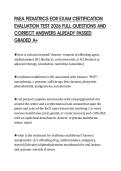 PAEA PEDIATRICS EOR EXAM CERTIFICATION EVALUATION TEST 2026 FULL QUESTIONS AND CORRECT ANSWERS ALREADY PASSED GRADED A&plus;