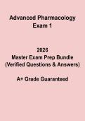 Advanced Pharmacology Exam 1 Study Guide &vert; NP Exam Prep 2026