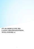 ITN 101-MODULEONE2026 LATESTUPDATEDQUESTIONS WITHANSWERSA&plus;&period;
