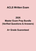 ACLS Written Exam Study Guide &vert; Advanced Cardiac Life Support Prep 2026