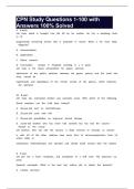 CPN Study Questions 1-100 with Answers 100&percnt; Solved