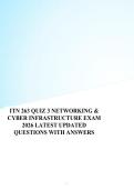 ITN 263 QUIZ3NETWORKING& CYBERINFRASTRUCTUREEXAM 2026 LATESTUPDATED