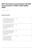 PSYC 140 Module 5 exam Questions with 100&percnt; Correct Answers &vert; Verified &vert; Latest Update 2026&excl;&excl;