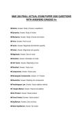 MAE 1351 FINAL REVIEW SCRIPT 2026 TESTED ANSWERS GRADED A&plus;