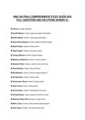 MAE 1351 STUDY GUIDE 2026 ACTUAL QUESTIONS WITH SOLUTIONS GRADED A&plus;