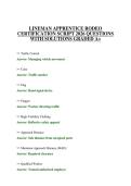 LINEMAN APPRENTICE RODEO PRACTICE EXAMINATION 2026 QUESTIONS WITH ANSWERS GRADED A&plus;