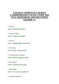 LINEMAN APPRENTICE RODEO FINAL TEST 2026 QUESTIONS WITH CORRECT ANSWERS GRADED A&plus;
