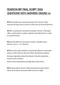 PEARSON RBT FINAL SCRIPT 2026 QUESTIONS WITH ANSWERS GRADED A&plus;