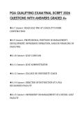 PGA QUALIFYING EXAM FINAL SCRIPT 2026 QUESTIONS WITH ANSWERS GRADED A&plus;