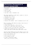 CPN Practice Test Questions & Answers Updated 2026