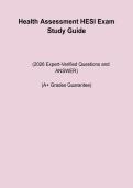 Health Assessment HESI Exam Study Guide &ndash; Notes and Review PDF