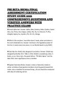 PHI BETA SIGMA FINAL ASSESSMENT CERTIFICATION STUDY GUIDE 2026 COMPREHENSIVE QUESTIONS AND VERIFIED ANSWERS WITH PRACTICE EXAMS
