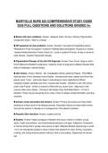 MARYVILLE NURS 623 COMPREHENSIVE STUDY GUIDE 2026 FULL QUESTIONS AND SOLUTIONS GRADED A&plus;