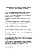 MARYVILLE NURS 623 ACTUAL EXAM PAPER 2026 QUESTIONS WITH ANSWERS GRADED A&plus;