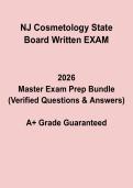 NJ Cosmetology State Board Written Exam Study Guide &vert; Licensing Prep 2026