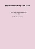 Nightingale Anatomy Final Exam &ndash; Questions&comma; Answers and Study Guide PDF