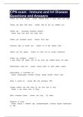 CPN exam - Immune and Inf Disease Questions and Answers
