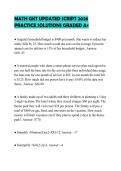 MATH 3339 UPDATED SCRIPT 2026 PRACTICE SOLUTIONS GRADED A&plus;