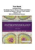 Test Bank Pathophysiology&colon; The Biologic Basis for Disease in Adults and Children 8th Edition by Kathryn L&period; McCance &comma; Sue E&period; Huether