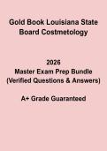 Gold Book Louisiana State Board Cosmetology Study Guide &vert; Licensing Prep 2026