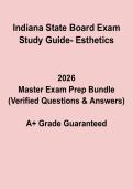 Indiana State Board Exam Study Guide &ndash; Esthetics &vert; Licensing Prep 2026