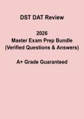 DST DAT Review &vert; Dental Admission Test Study Guide 2026