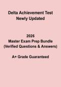 Delta Achievement Test Newly Updated Study Guide &vert; DST Exam Prep 2026
