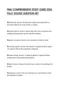 PMA COMPREHENSIVE STUDY GUIDE 2026 FULLY SOLVED QUESTION SET
