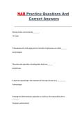 NAB Nursing Home Administrator Exam &ndash; Practice Questions and Correct Answers Study Guide