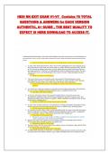 HESI RN EXIT EXAM V1-V7&lowbar; Contains 78 TOTAL QUESTIONS & ANSWERS for EACH VERSION AUTHENTIC&comma; A&plus; GUIDE &comma; THE BEST QUALITY TO EXPECT IS HERE DOWNLOAD TO ACCESS IT&period;