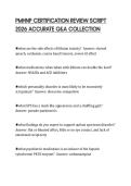 PMHNP CERTIFICATION REVIEW SCRIPT 2026 ACCURATE Q&A COLLECTION