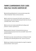 PMHNP COMPREHENSIVE STUDY GUIDE 2026 FULLY SOLVED QUESTION SET